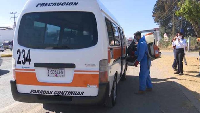 Suspenden sanitización en entradas a Morelia, ahora las realizarán en transporte público