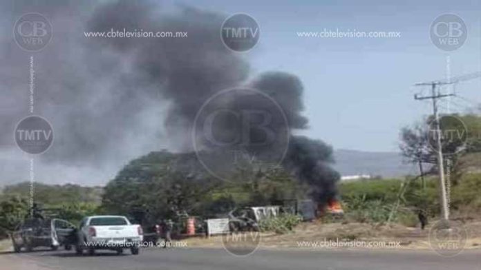 Segundo día de balaceras y quema de autos en Buenavista