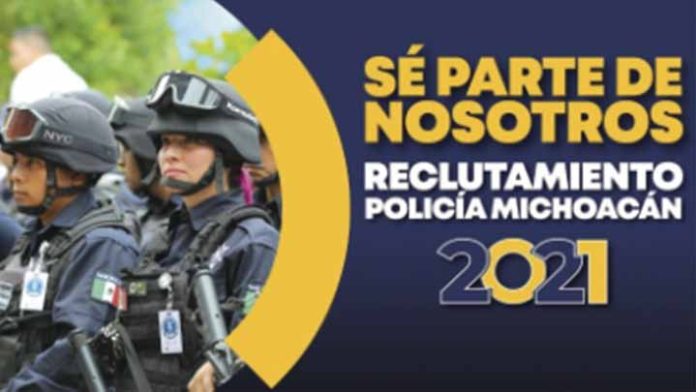 Arranca SSP con el programa de “Reclutamiento Policía Michoacán 2021”