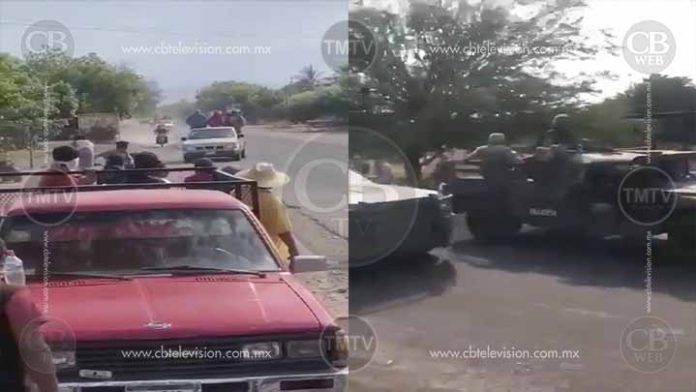 Corren al Ejército Mexicano de Aguililla