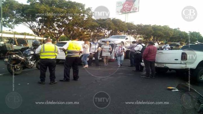 Choque múltiple a unos pasos de Casa de Gobierno