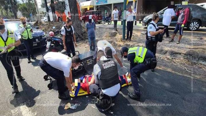 Atropellan a fémina debajo de puente peatonal en Morelia