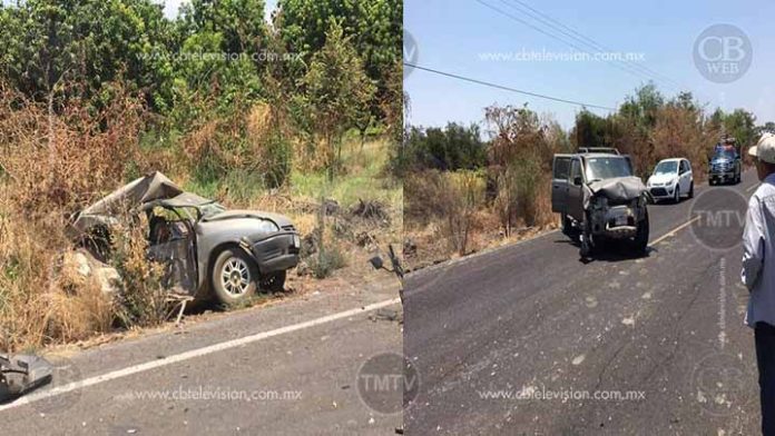 Un muerto deja choque múltiple en Parácuaro