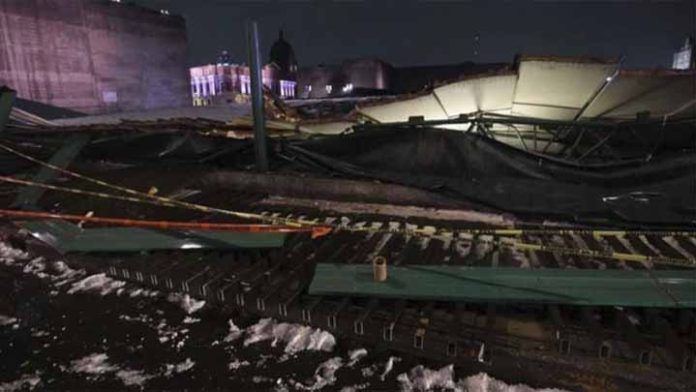 Se desploma techo de Templo Mayor de México y protege zona arqueológica