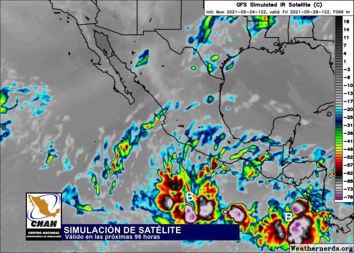 Nuevamente se activará el Pacífico Nororiental debido a zonas de inestabilidad con potencial ciclónico
