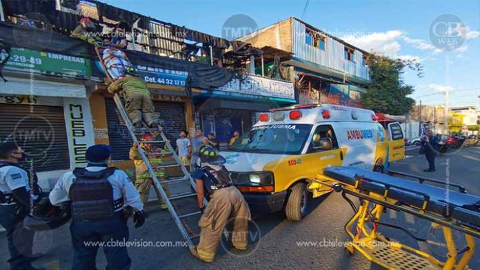 Conato de incendio deja un lesionado en Morelia