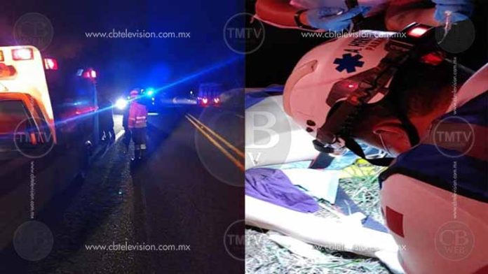 Volcadura le cobra la vida a una fémina al sur de Morelia