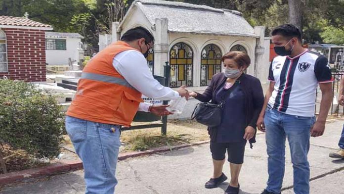 Panteones refuerzan medidas sanitarias durante este 10 de mayo