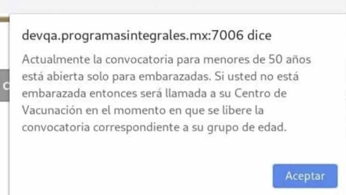 Emiten folio para que mujeres no embarazadas reciban vacuna anti Covid-19