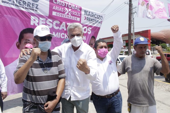 Seguridad y paz ofrece Cristobal Arias, para la región de Tierra Caliente