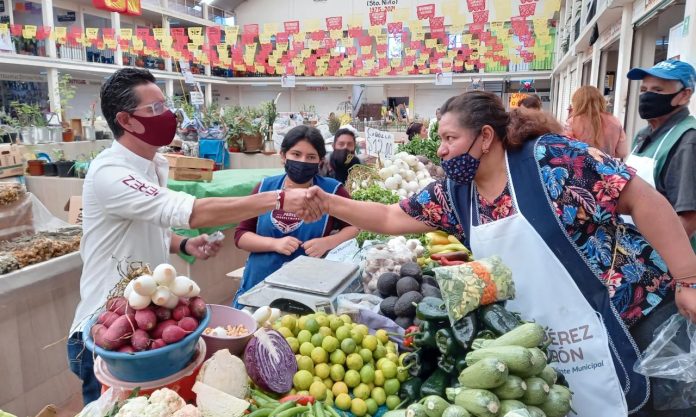 Comerciantes de Santo Niño refrendan su apoyo a Iván Perez Negrón, candidato a alcalde de Morelia