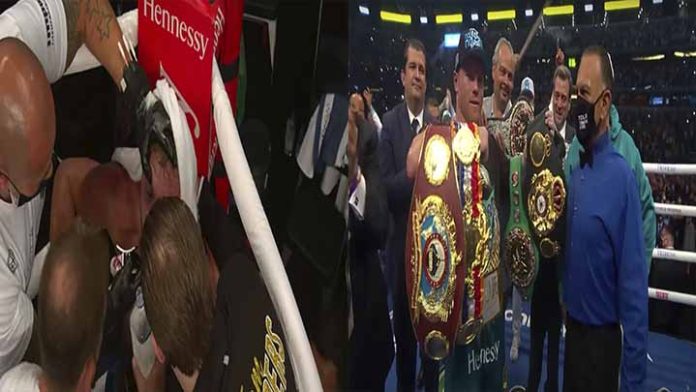 Billy Saunders pasó del ring al hospital tras perder pelea contra Canelo