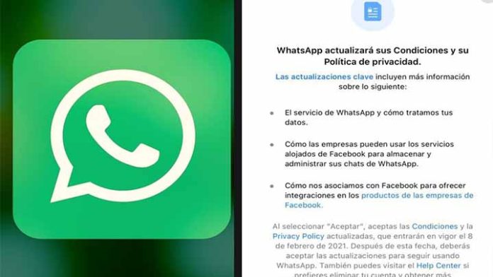 ¿Podrías seguir con tu cuenta de WhatsApp si no aceptas las políticas de privacidad?