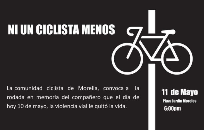 Ciclistas realizarán rodada en memoria del joven atropellado
