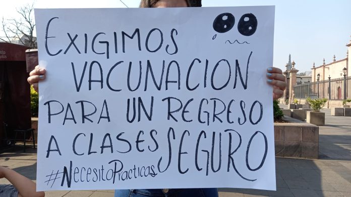 Estudiantes anuncian marcha nacional para impedir regreso a clases presenciales