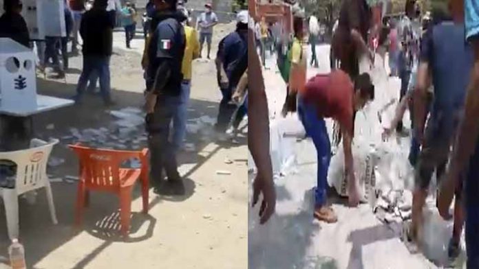 Roban y queman boletas en al menos 9 casillas de Oaxaca