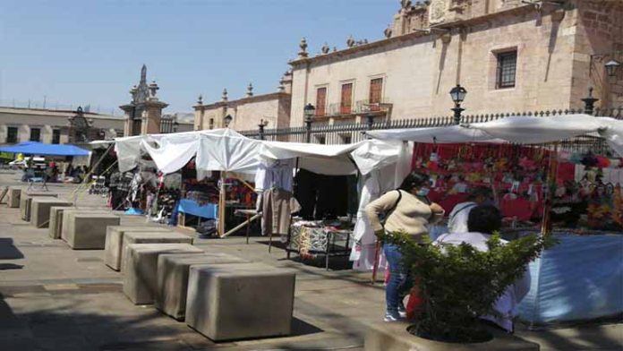 Ayuntamiento no percibe incremento de ambulantes en el centro histórico de Morelia
