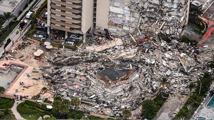 Labores de rescate en Miami se complican por incendio en derrumbe