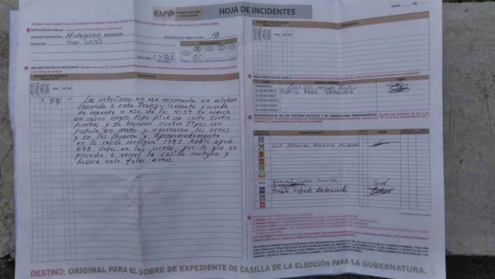 Reportan robo de urnas en San Lucas a manos de comando armado