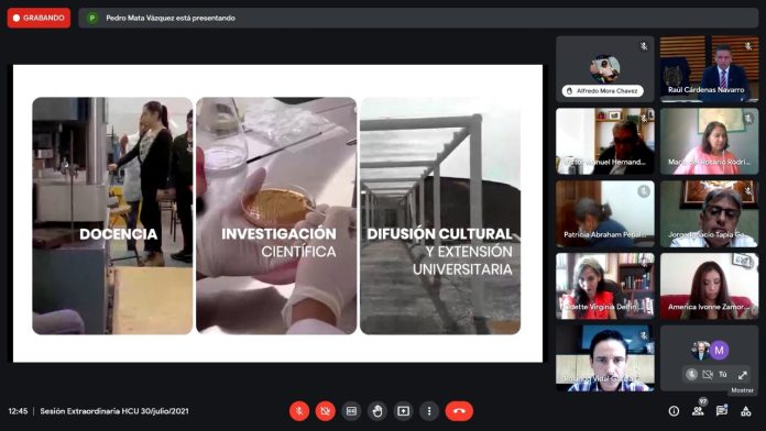 Rector de la UMSNH presenta informe 2020 ante H. Consejo Universitario