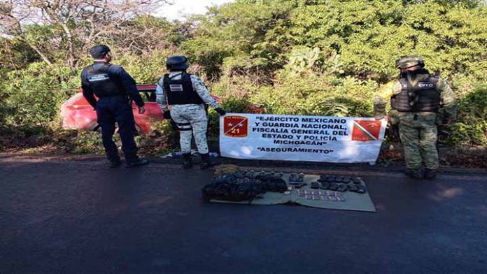 Militares detienen a dos y aseguran arsenal que estarían involucrados en balacera de Tarecuato