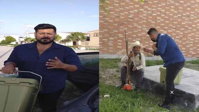 “Caguamitas para refrescar”; Excandidato regala cerveza a “raza chambeadora”