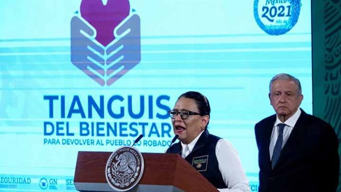 Crean Tianguis del Bienestar para entregar mercancía decomisada a gente pobre