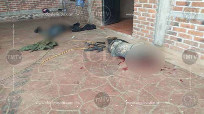 Identifican al militar y uno de los siete sicarios muertos en Tarecuato