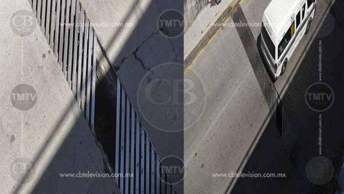Trampas mortales las coladeras en mal estado del periférico de Morelia