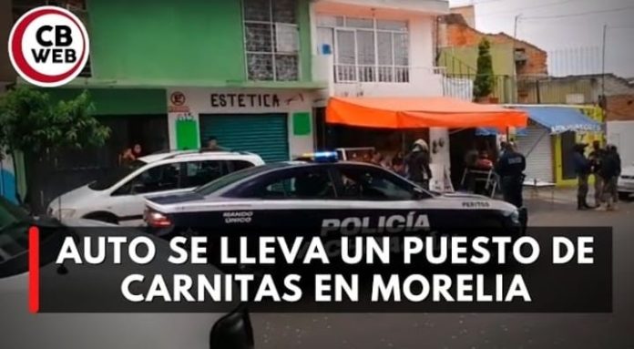 ¡¡LAS CARNITAS!!! puesto que vendía carnitas es embestido por un automóvil