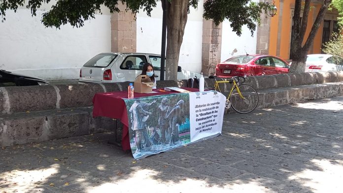 Pocos ciudadanos participan en la Consulta Popular para retirar escultura de Acueducto