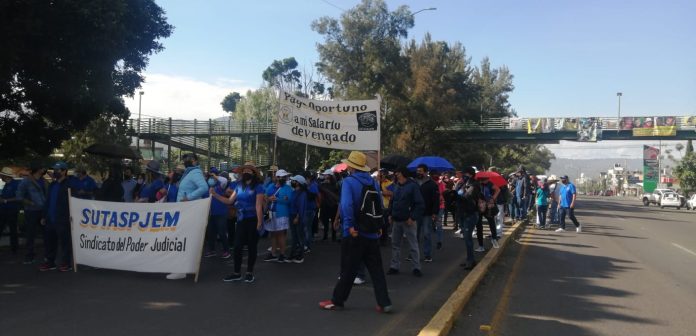 ¡Y volvemos a la normalidad! Trabajadores del Poder Judicial reactivan movilizaciones por falta de pagos