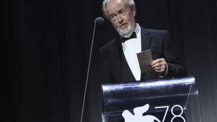Ridley Scott recibe premio en Venecia en reconocimiento a su trayectoria