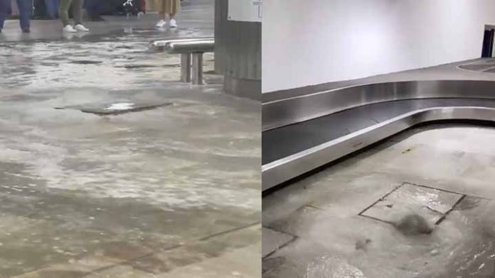 Se inunda el Aeropuerto Internacional de la Ciudad de México