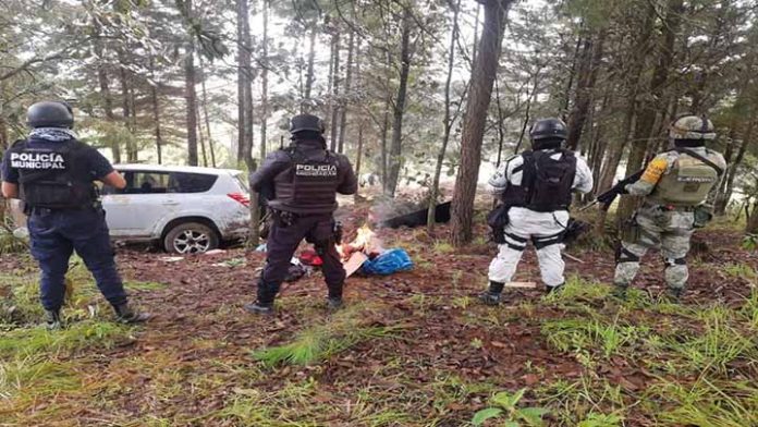 Destruyen narcocampamento de sicarios en Huecato