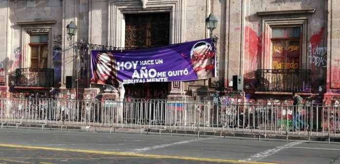 Blindan Palacio de Gobierno ante visita de AMLO