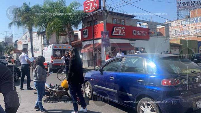 Otro choque de motocicleta afuera de la Monumental Plaza de Toros de Morelia