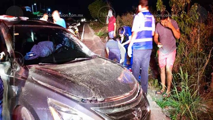 Motociclista termina mutilado al chocar con auto en La Mira