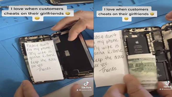 Por esconder infidelidad, ofrece 200 dólares al reparador para que deje inservible su celular