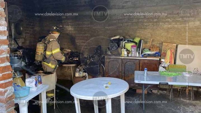 Fuga de gas ocasiona un incendio en una vivienda