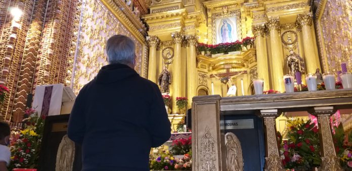Peregrinos arriban al Santuario de Guadalupe previó al 12 de diciembre
