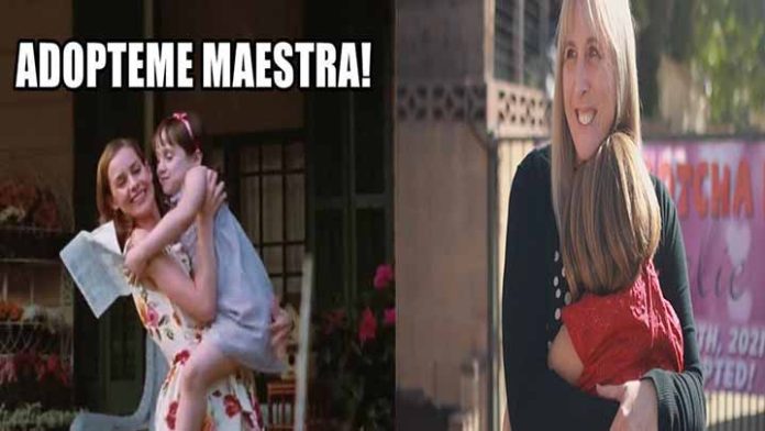 Niña aplica el “adópteme maestra” y su profesora la termina adoptando