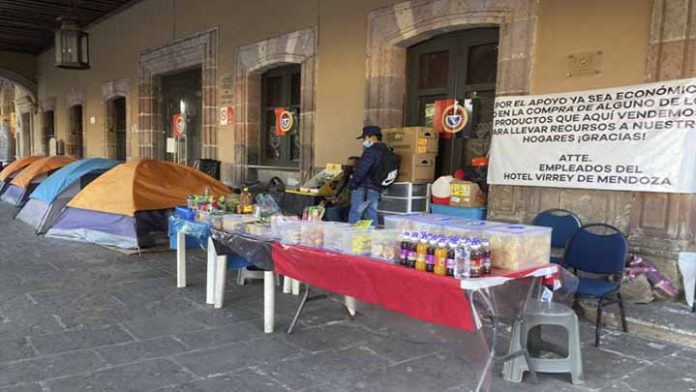 Ex trabajadores del hotel Virrey de Mendoza pasarán navidad en huelga