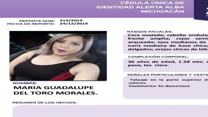 Emiten fallo condenatorio contra esposo de María Guadalupe por feminicidio