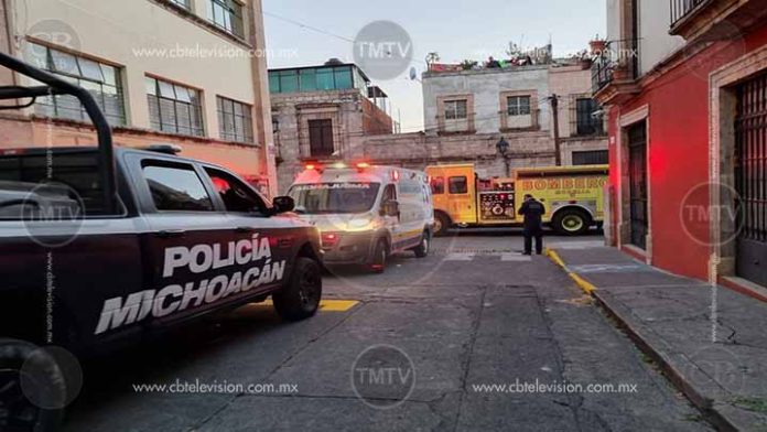 Conato de incendio en el centro de Morelia movilizar a los bomberos