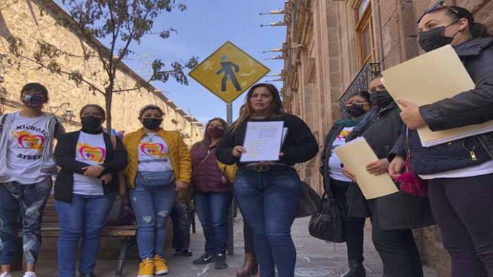 Falta de recurso en estancias infantiles genera manifestación en el centro histórico de Morelia