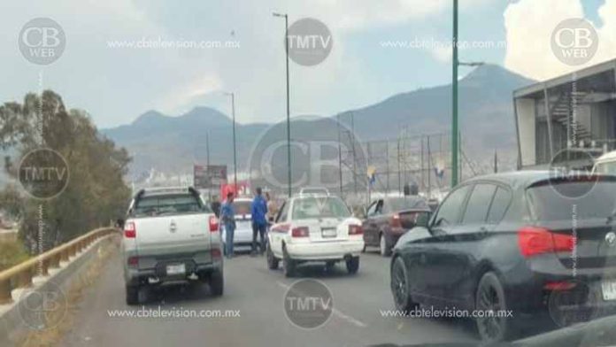 Choque múltiple en el libramiento norte de Morelia