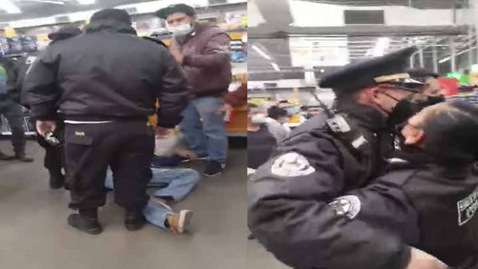 Personal de seguridad de supermercado golpea a abuelito por no usar cubrebocas
