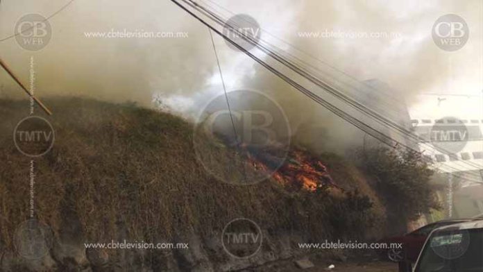 Reportaban incendio en el Mercado de Abastos de Morelia, resultó ser un predio