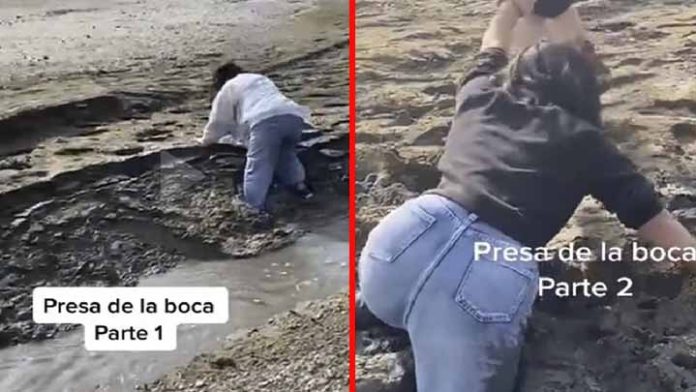 Mujer que visitaba presa La Boca cae en arenas movedizas